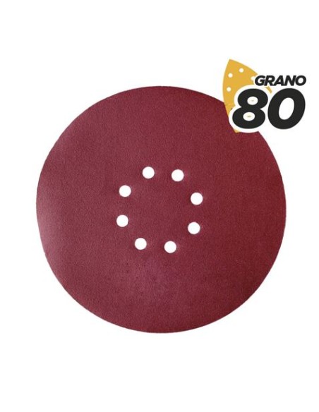 PACK 5 LIJAS REDONDAS GR80 VELCRO COMPATIBLE BL0223 BLIM
