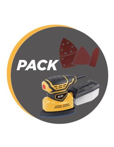 PACK LIJADORA MULTIFUNCIÃ“N 180W + JUEGO DE 36 LIJAS BLIM