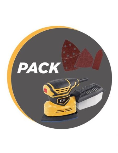 PACK LIJADORA MULTIFUNCIÃ“N 180W + JUEGO DE 36 LIJAS BLIM