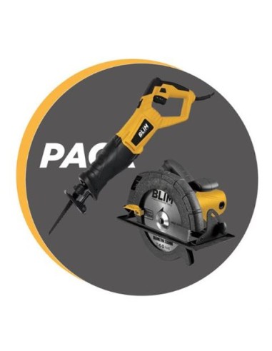 PACK SIERRA CIRCULAR 2200W 235MM + SIERRA SABLE 900W AJUSTE HOJA BLIM