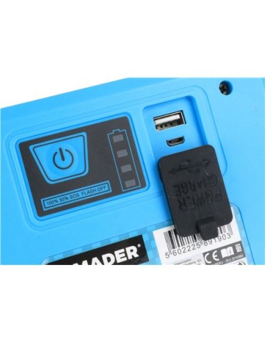 FOCO LED BATERÃA 20W CON SOPORTE PLEGABLE MADER