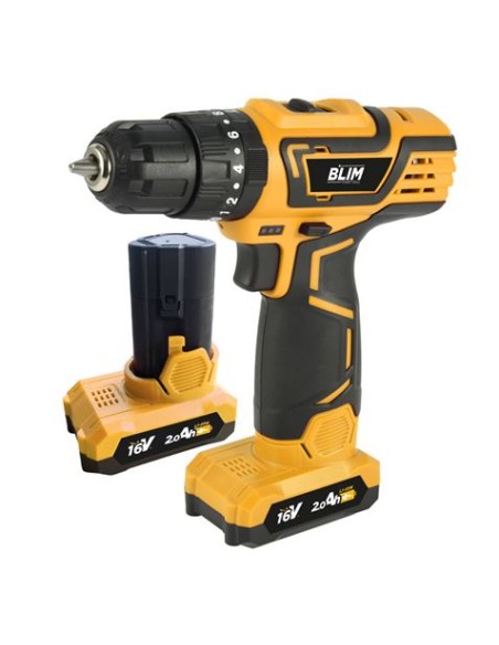 TALADRO PERCUTOR 16V | 2 BATERIAS 2AH BLIM