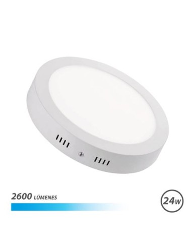 DOWNLIGHT CIRCULAR SOBRE PARED LED 24W 2600LM LUZ FRIA ELBAT
