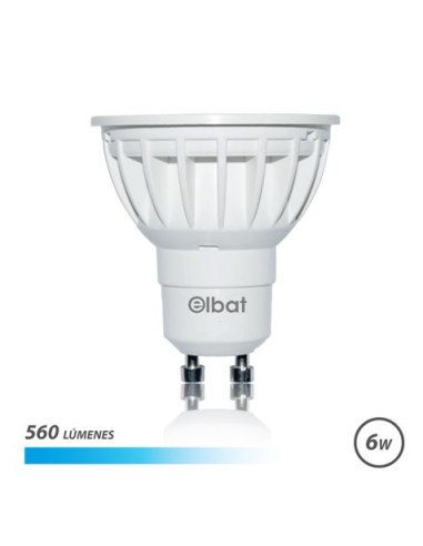 BOMBILLA LED GU10 | 6W | 560LM | LUZ FRIA | ELBAT