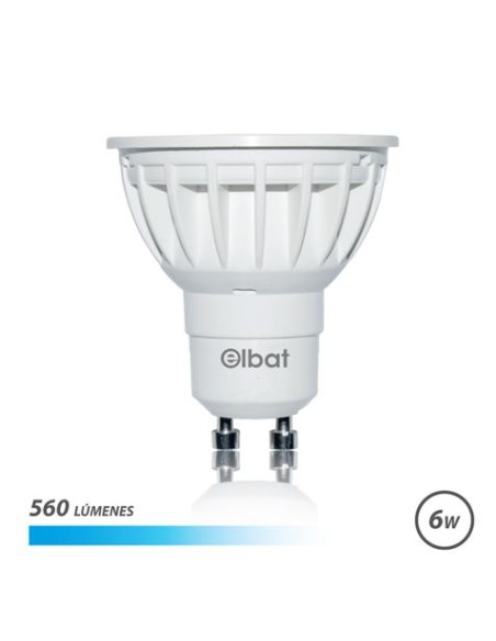 BOMBILLA LED GU10 | 6W | 560LM | LUZ FRIA | ELBAT
