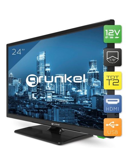 TELEVISOR 24\" LED 12/220V 12V GRUNKEL