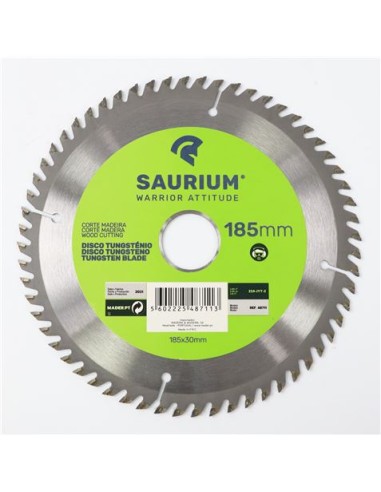 PACK 3 DISCOS CORTE MADERA PARA SIERRAS 185MM. SAURIUM