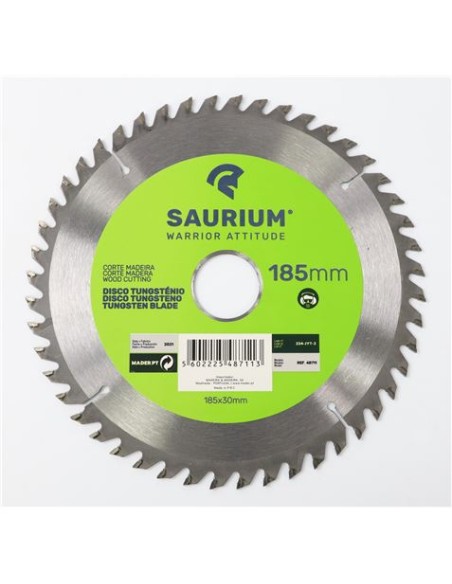 PACK 3 DISCOS CORTE MADERA PARA SIERRAS 185MM. SAURIUM