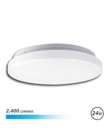 APLIQUE LED TECHO REDONDO 24W LUZ FRIA ELBAT