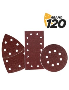 SET DE 9 LIJAS GRANO 120 PARA LIJADORA MODELO BL0151