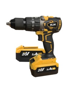 TALADRO PERCUTOR S/CARBONES 20V | 2 BATERIAS 5AH BLIM