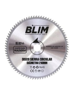 DISCO CORTE MADERA PARA SIERRAS 210MM. BLIM