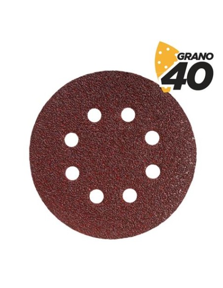 PACK 10 LIJAS CIRCULARES 125MM GRANO 40 PARA BL0136 BLIM