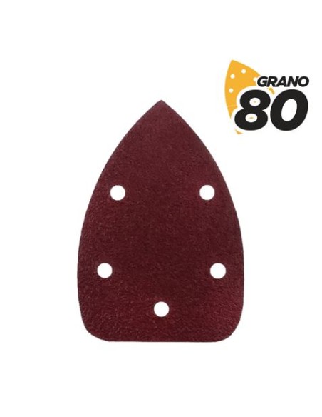 PACK 10 LIJAS GRANO 80 PARA LIJADORA BL0124