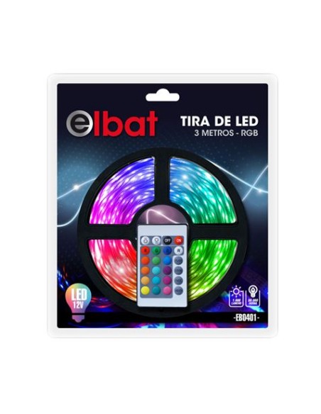 TIRA DE LED 12V 3 METROS RGB ELBAT