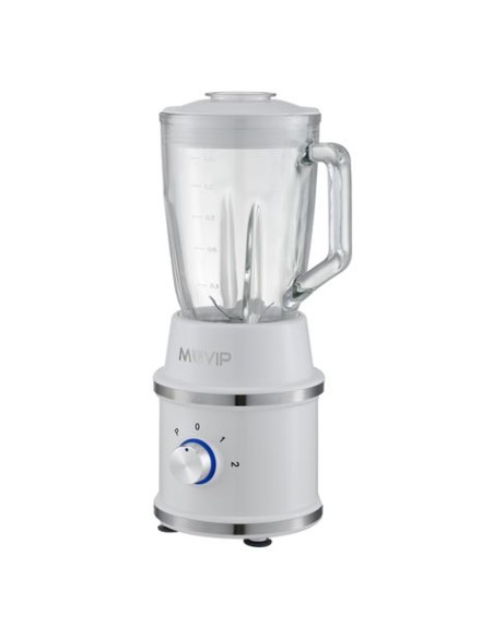 BATIDORA DESIGN WHITE VASO CRISTAL 1300W 1.5 LITROS MUVIP