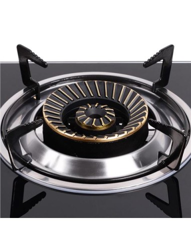 COCINA GAS INOX 1 FUEGO CRISTAL TEMPLADO MUVIP