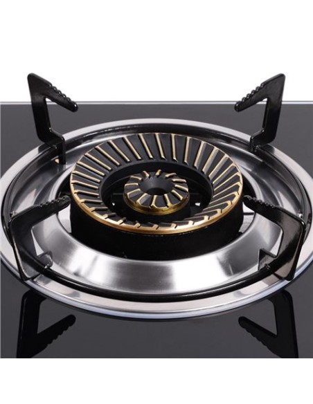 COCINA GAS INOX 1 FUEGO CRISTAL TEMPLADO MUVIP