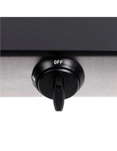 COCINA GAS INOX 1 FUEGO CRISTAL TEMPLADO MUVIP