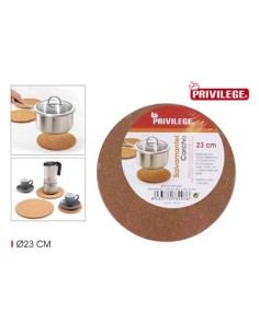 SALVAMANTEL CORCHO REDONDO 23CM PRIVILEGE