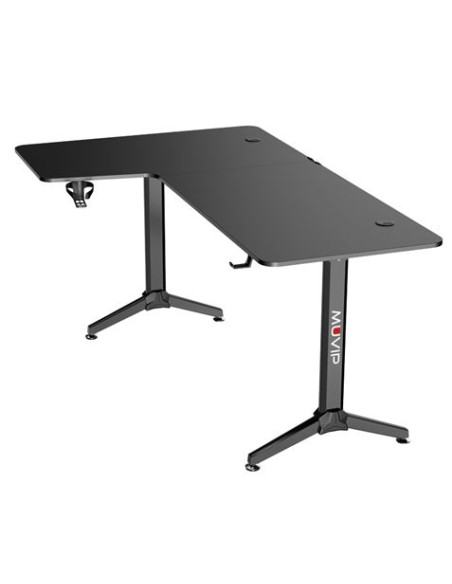 MESA GAMING PRO1300 FIBRA CARBONO | L IZQUIERDA | ALFOMBRILLA 80X30CM | MUV