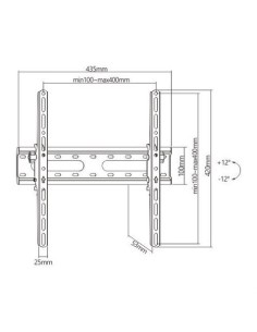 SOPORTE DE PARED TV LED LCD 32\"-55\" CROMAD 2