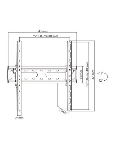 SOPORTE DE PARED TV LED LCD 32\"-55\" CROMAD