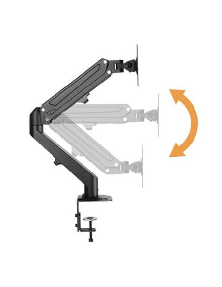 SOPORTE DE MESA 2 MONITORES 17\"-27\" CON PISTON DE GAS CROMAD