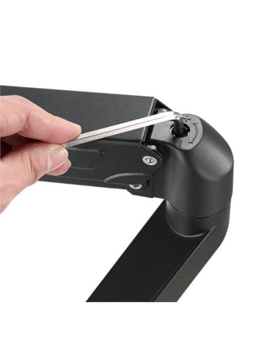 SOPORTE DE MESA 2 MONITORES 17\"-27\" CON PISTON DE GAS CROMAD