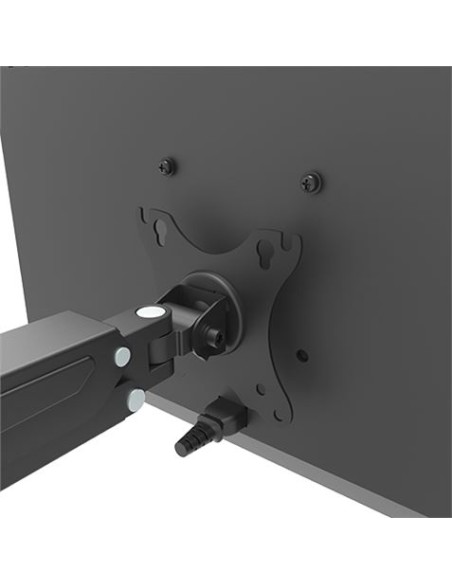 SOPORTE DE MESA 2 MONITORES 17\"-27\" CON PISTON DE GAS CROMAD