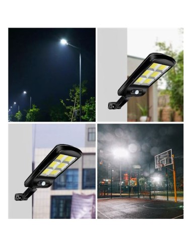 FAROLA LED COB SOLAR 4500LM + SENSOR + MANDO ELBAT