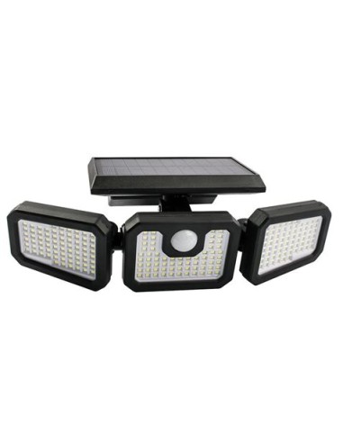 FOCO SOLAR TRIPLE CON SENSOR 800LM ELBAT