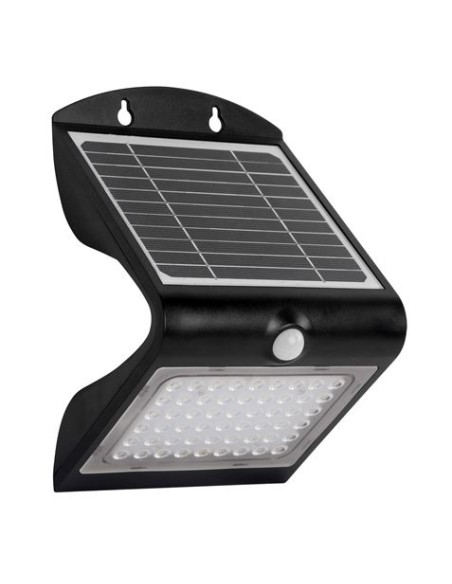 APLIQUE LED SOLAR 4W 500LM DOBLE ILUMINACIÃ“N NEGRO ELBAT