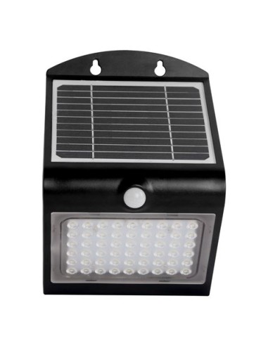 APLIQUE LED SOLAR 4W 500LM DOBLE ILUMINACIÃ“N NEGRO ELBAT