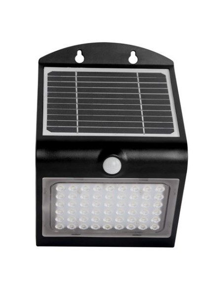 APLIQUE LED SOLAR 4W 500LM DOBLE ILUMINACIÃ“N NEGRO ELBAT