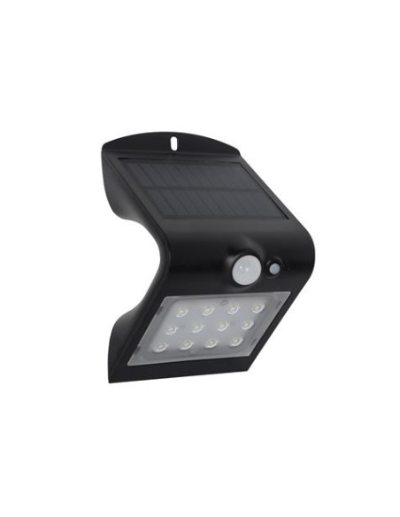 APLIQUE LED SOLAR 1.5W 220LM DOBLE ILUMINACIÃ“N NEGRO ELBAT