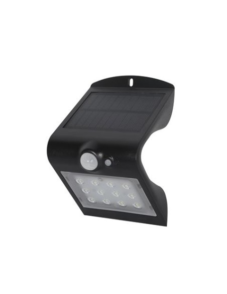 APLIQUE LED SOLAR 1.5W 220LM DOBLE ILUMINACIÃ“N NEGRO ELBAT