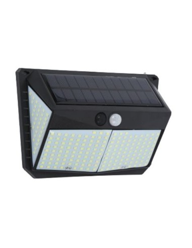 APLIQUE LED SOLAR 250LM ILUMINACIÃ“N 3 CARAS NEGRO ELBAT