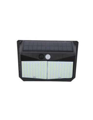 APLIQUE LED SOLAR 250LM ILUMINACIÃ“N 3 CARAS NEGRO ELBAT