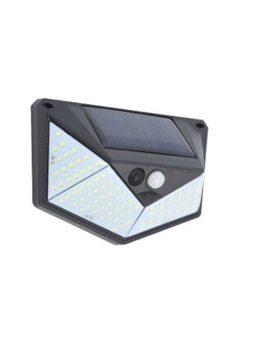 APLIQUE LED SOLAR 250LM ILUMINACIÃ“N 3 CARAS NEGRO ELBAT