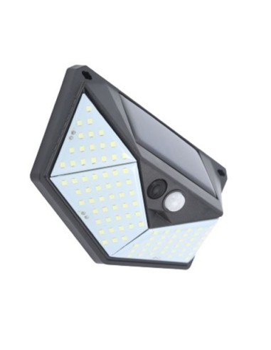 APLIQUE LED SOLAR 250LM ILUMINACIÃ“N 3 CARAS NEGRO ELBAT