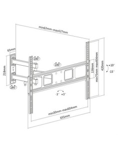 SOPORTE CON BRAZO TV LED, LCD 32\"-70\" CROMAD 2
