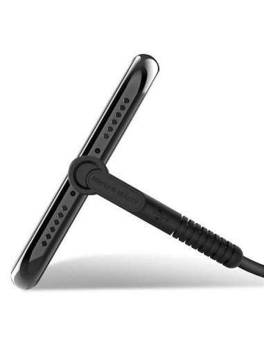 CABLE NB100 ANTI ROTURA ACODADO MICRO USB A USB BLANCO 1 METRO XO