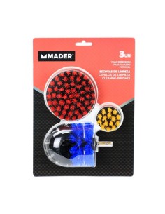 CEPILLOS DE LIMPIEZA PARA TALADRO 3PCS MADER 2