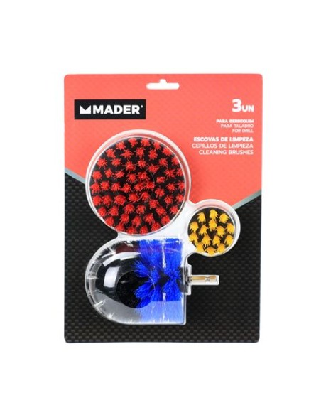 CEPILLOS DE LIMPIEZA PARA TALADRO 3PCS MADER