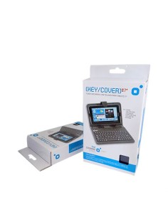 FUNDA KEYCOVER PARA TABLETS 7\" CON TECLADO ROSA CROMAD 2