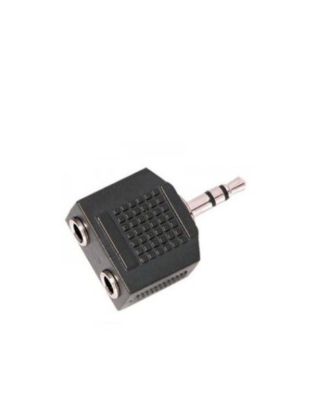 ADAPTADOR STEREO MINI JACK A 2 MINI JACK HEMBRAS CROMAD