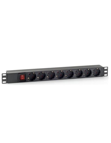 REGLETA PDU RACK 19\" 8 TOMAS + INTERRUPTOR PLASTICO CROMAD