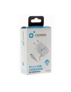 CARGADOR DE CORRIENTE MICRO USB 2.1A BLANCO CROMAD 2