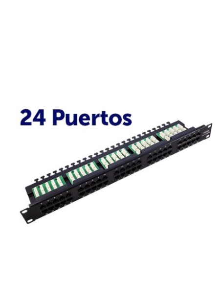 PANEL PARCHEO 24P KRONE 19\" UTP CAT 6 CROMAD